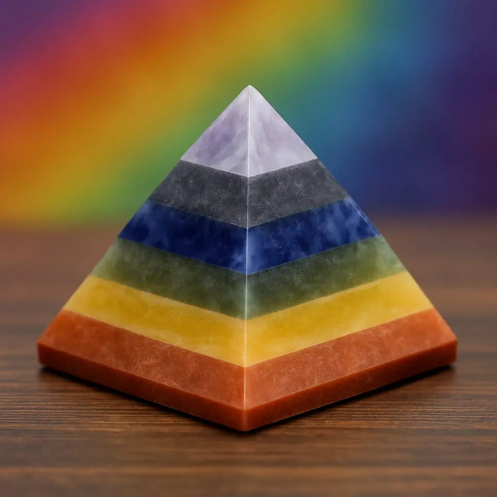 7 Chakra Stone Pyramid